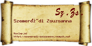 Szemerédi Zsuzsanna névjegykártya
