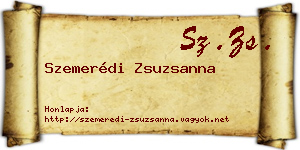Szemerédi Zsuzsanna névjegykártya